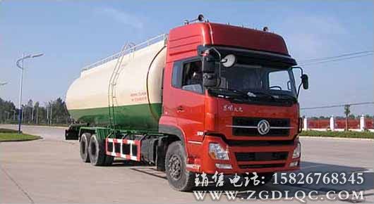 東風(fēng)天龍前單后雙粉粒物料運(yùn)輸車(chē)